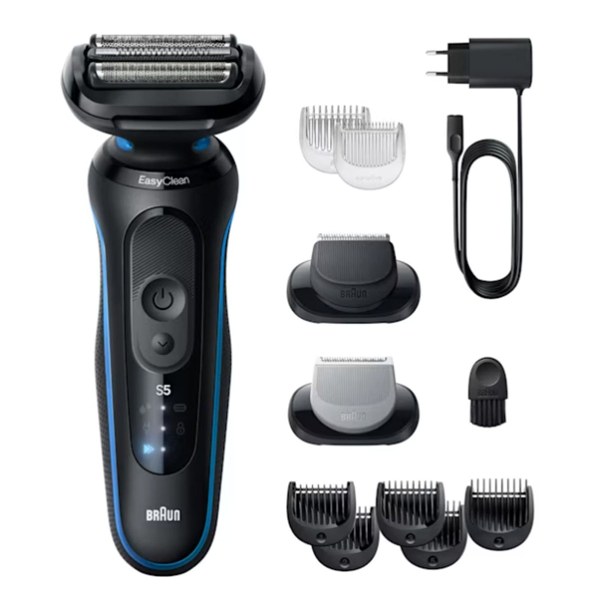 Produktbild Gesichtshaarrasierer - Braun 52-B1650S Rasierer Series 5 Blau (EasyClean- System)