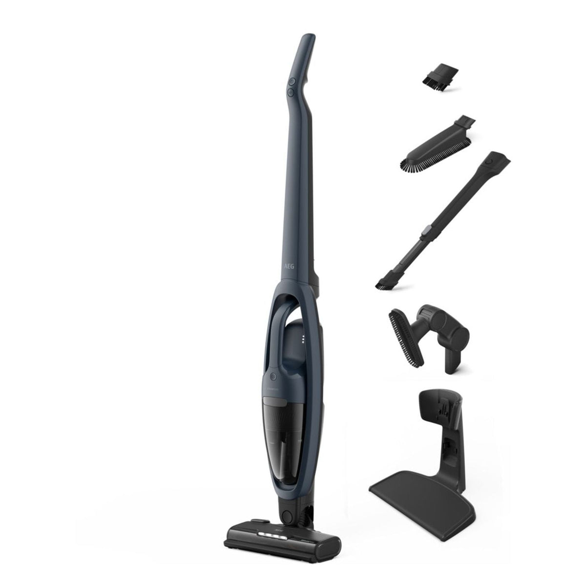 Produktbild Akku-Stielstaubsauger - AEG AS52CB18DB Stabstaubsauger Akku Trocken Beutellos 0,3 l 29 W Denim Blue 2 Ah