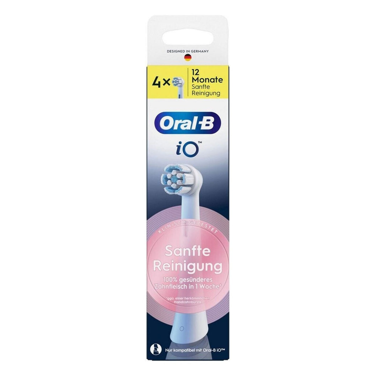 Produktbild Aufsteckbürsten - Oral-B 194877 Elektrischer Zahnbürstenkopf 4 Stück(e) Weiß