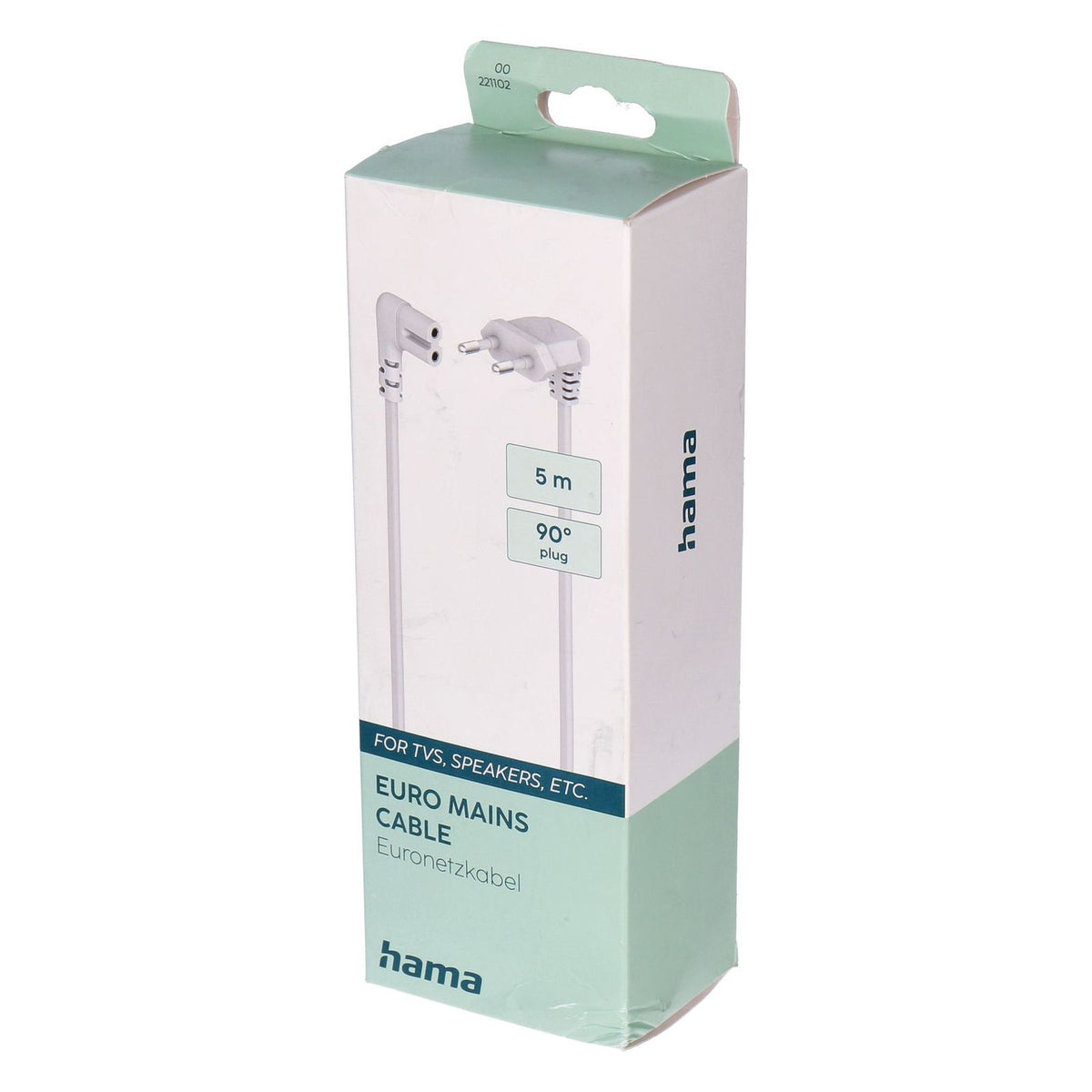 Produktbild Stromkabel - Hama 00221102 Stromkabel Weiß 5 m Netzstecker Typ C C7-Koppler