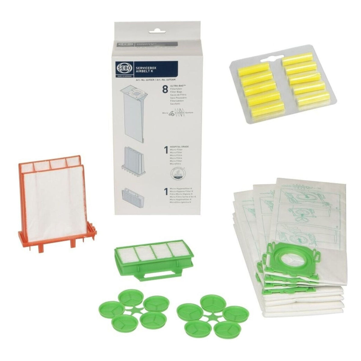 Produktbild Staubsaugerbeutel - Sebo 6695ER Staubsauger Zubehör/Zusatz Nachfüllset