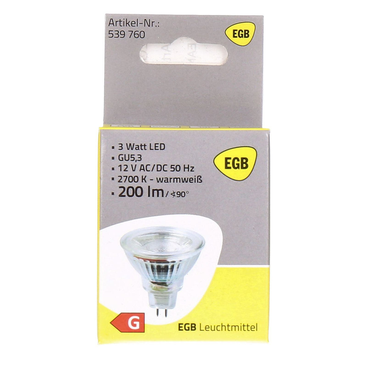 Produktbild LED-Leuchtmittel - EGB LED Lampe GU5,3