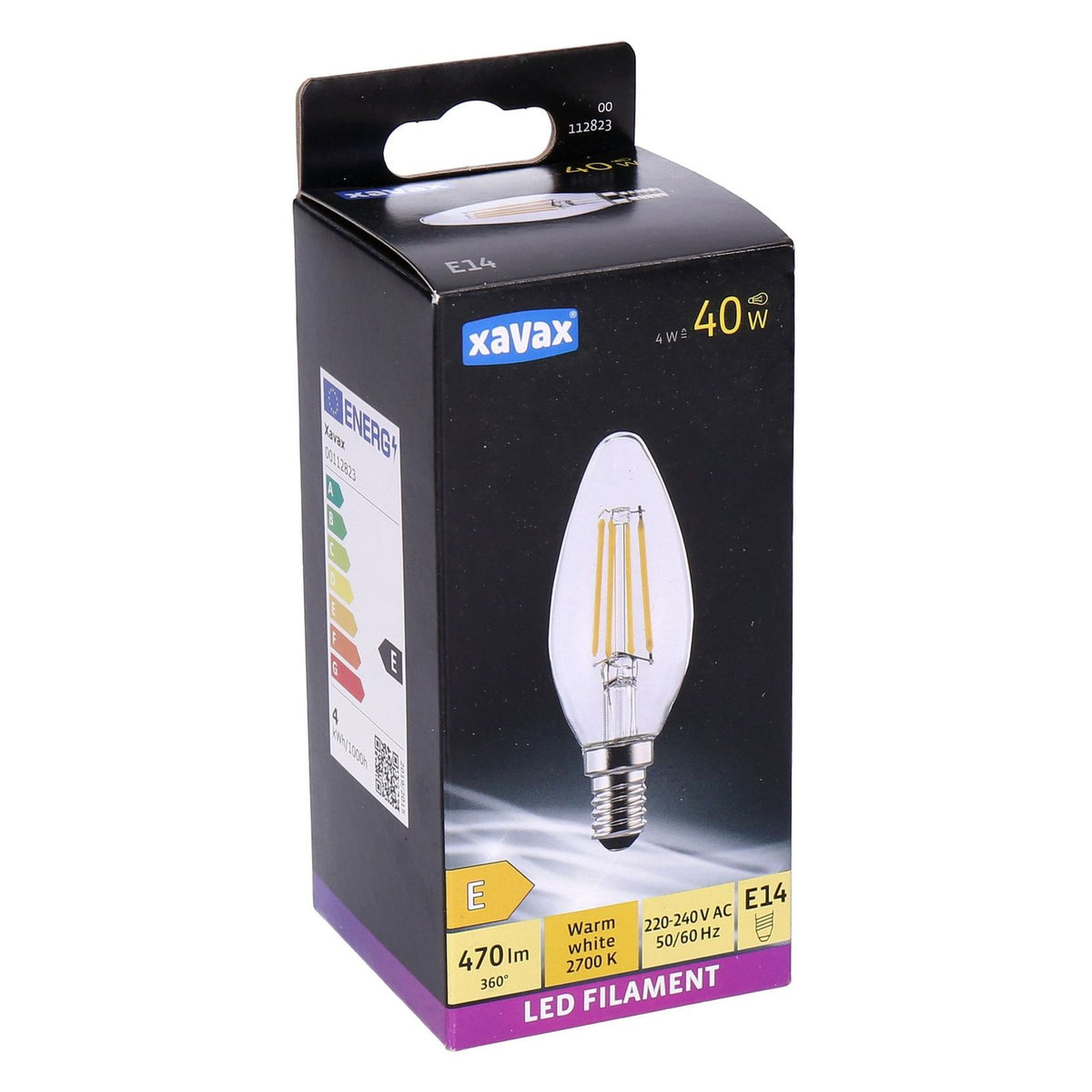 Produktbild Spezialleuchtmittel - Hama 00112823 energy-saving lamp Warmweiß 2700 K 4 W E14 E