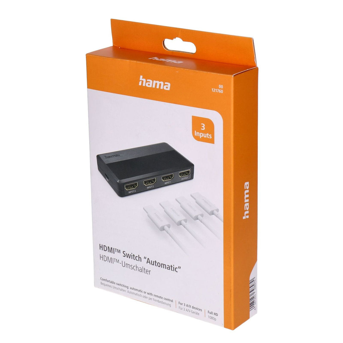 Produktbild Netzwerk-Switch - Hama 00121760 Video-Switch HDMI