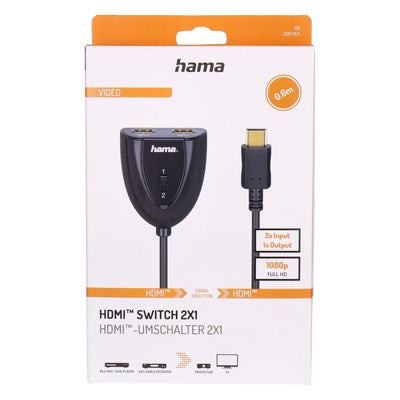 00205161 HDMI-Kabel HDMI Typ A (Standard) 2 x HDMI Type A (Standard) Schwarz