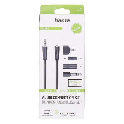 00205122 Audio-Kabel 2,5 m 3.5mm Schwarz