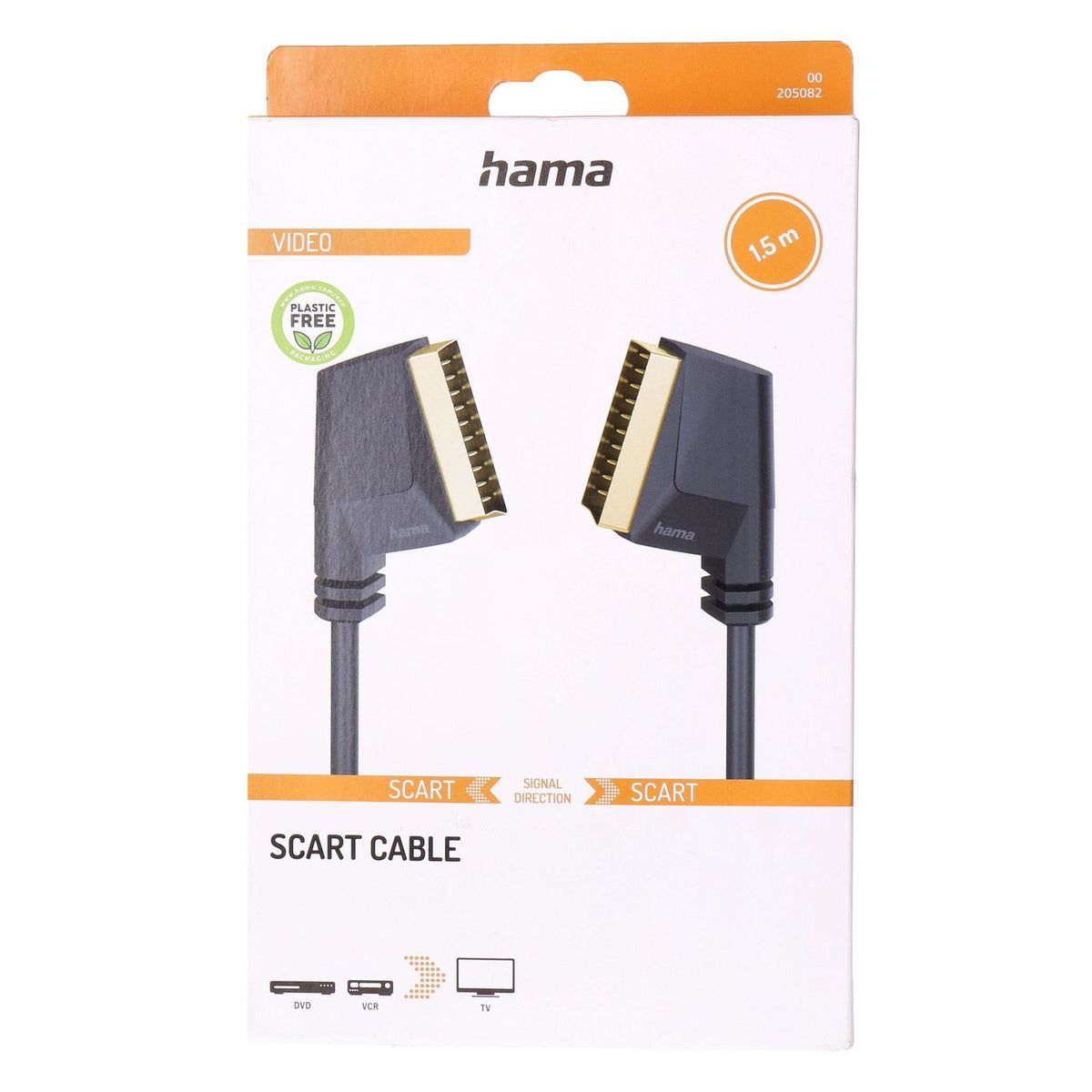 Produktbild Audio- & Video-Kabel - Hama 00205082 SCART-Kabel 1,5 m SCART (10-pin) Schwarz