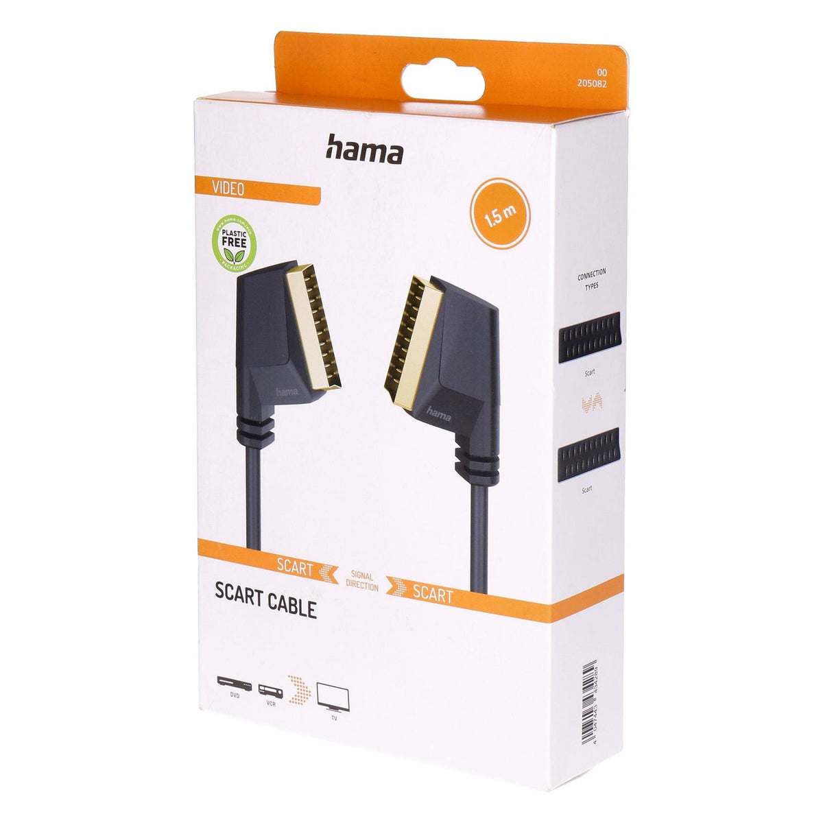 Produktbild Audio- & Video-Kabel - Hama 00205082 SCART-Kabel 1,5 m SCART (10-pin) Schwarz
