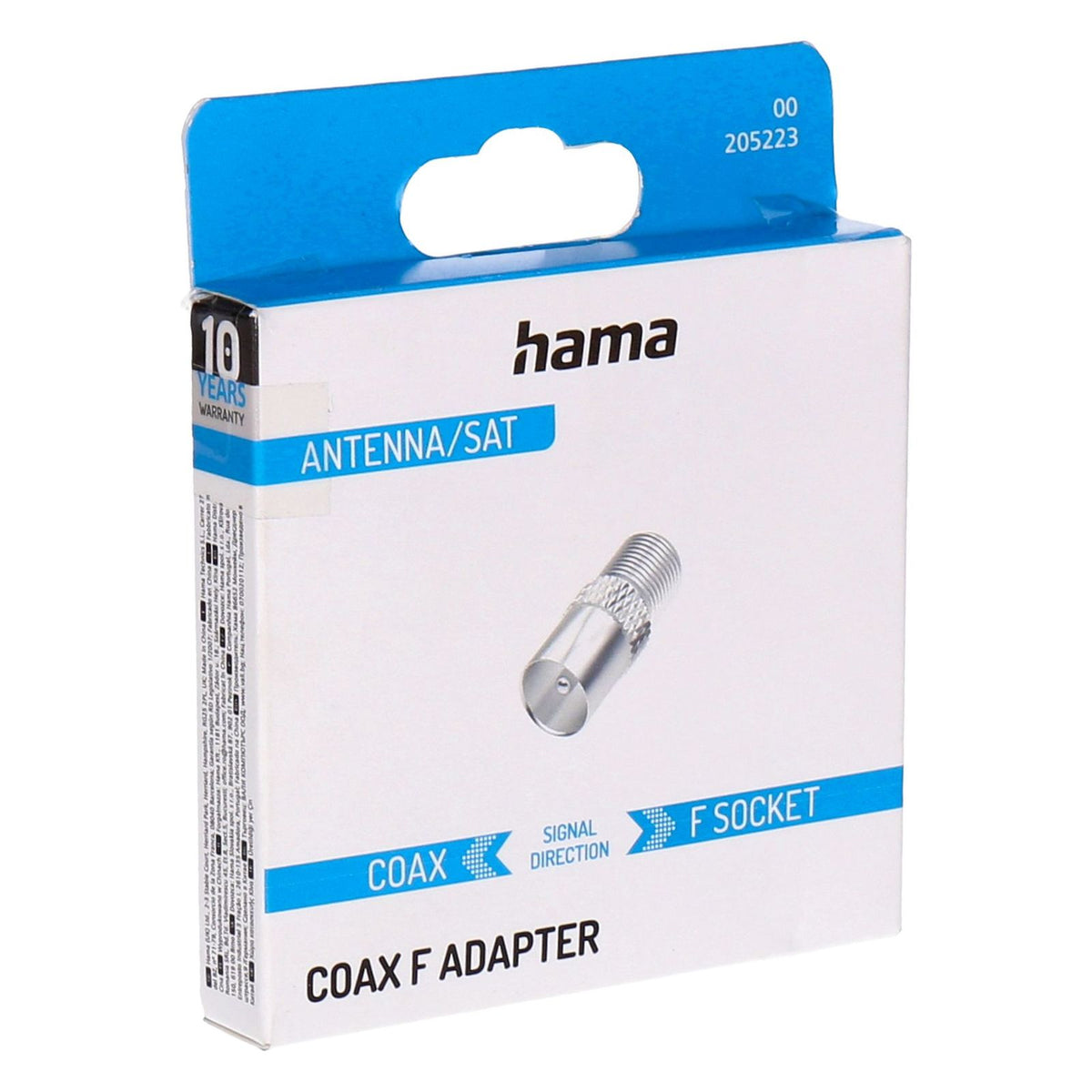 Produktbild Koax-Kabelverbinder - Hama 00205223 Koaxialstecker F-Typ 1 Stück(e)