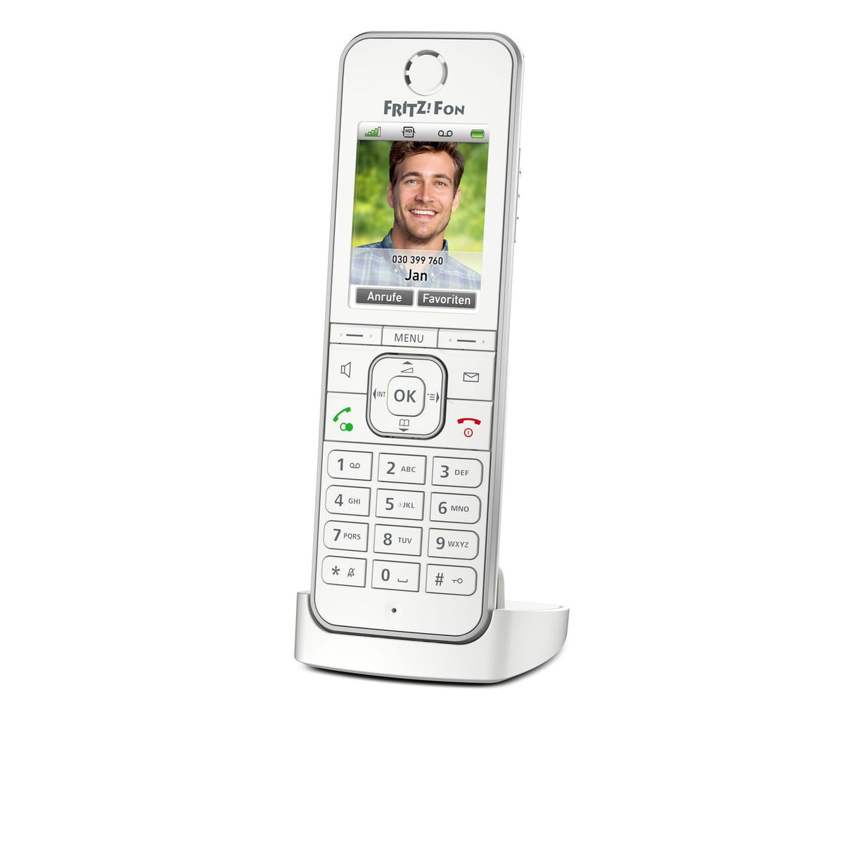 Produktbild Schnurloses DECT-Telefon - AVM FRITZ! Fon C6 DECT-Telefon Anrufer-Identifikation Weiß