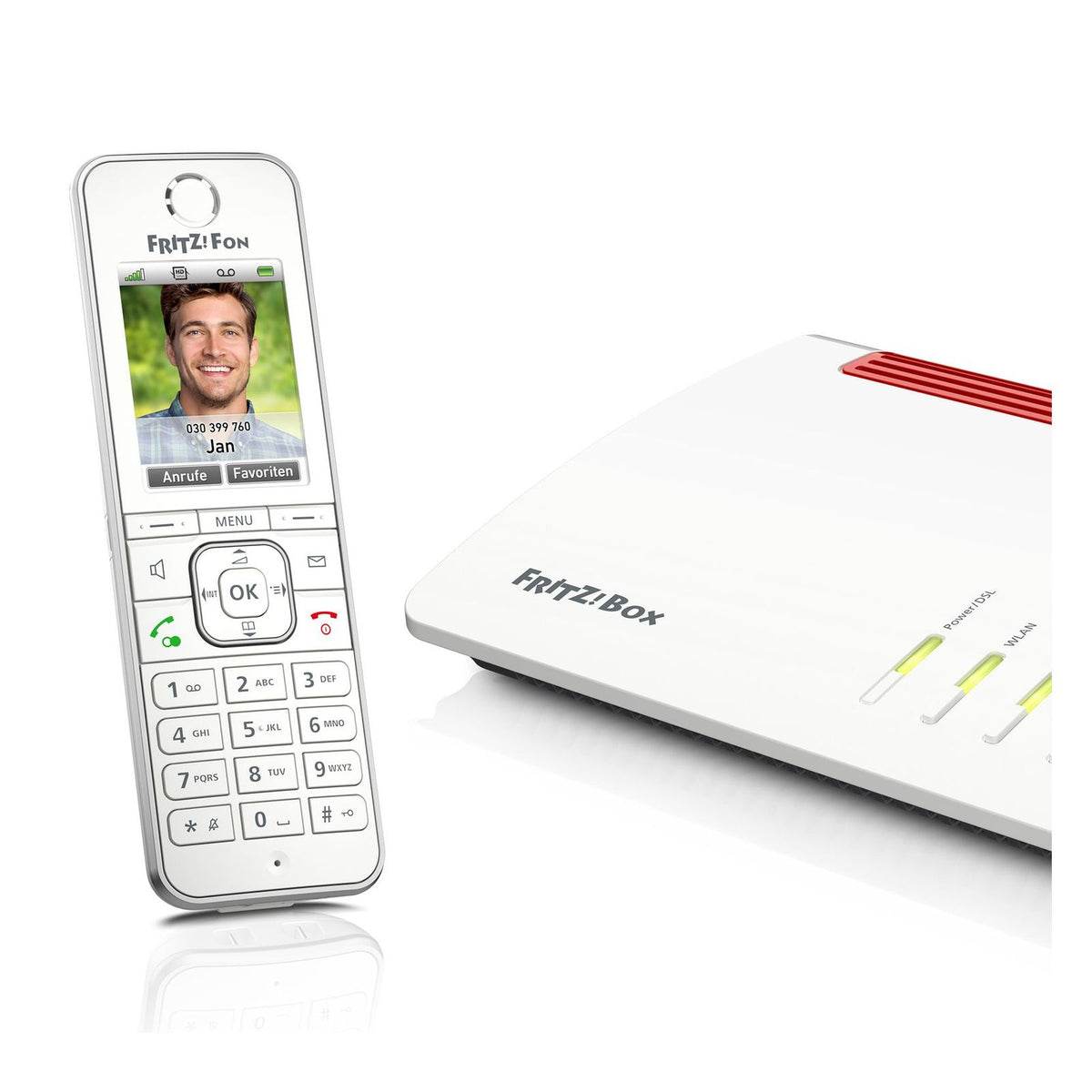 Produktbild Schnurloses DECT-Telefon - AVM FRITZ! Fon C6 DECT-Telefon Anrufer-Identifikation Weiß
