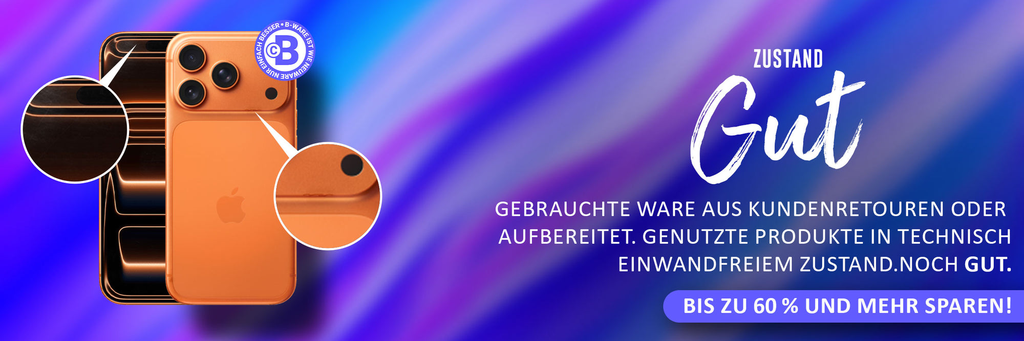 BESTE B-WARE bis zu 60% sparen! 