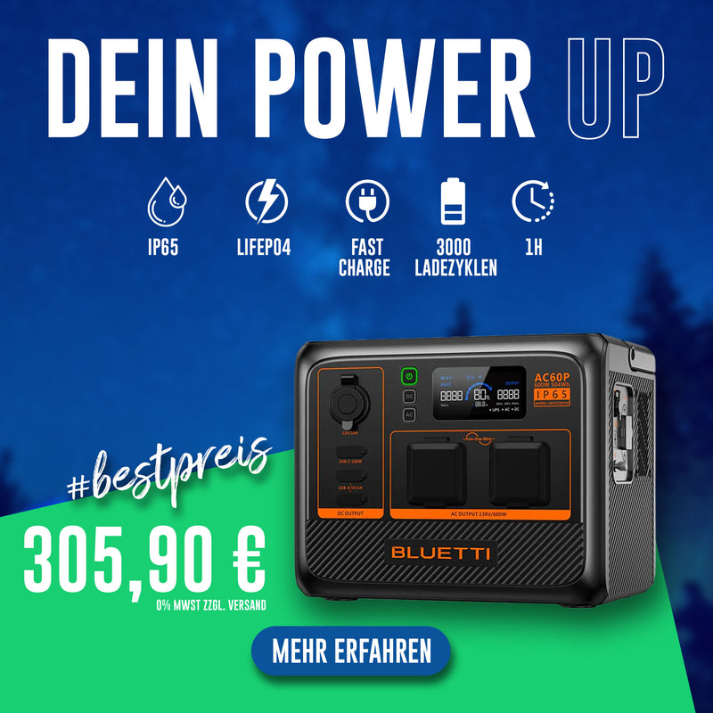 Bluetti AC60P tragbare Powerstation