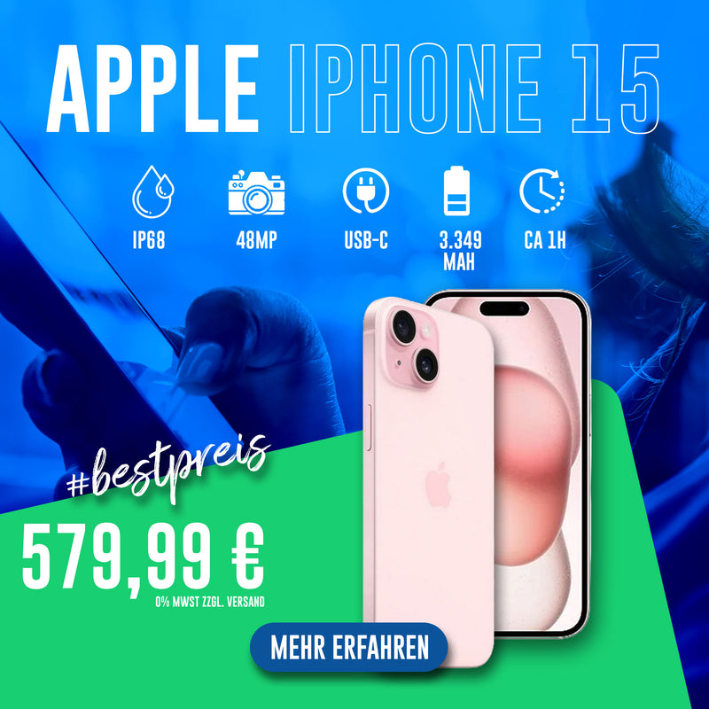 Apple iPhone 15 128GB Rosé online kaufen