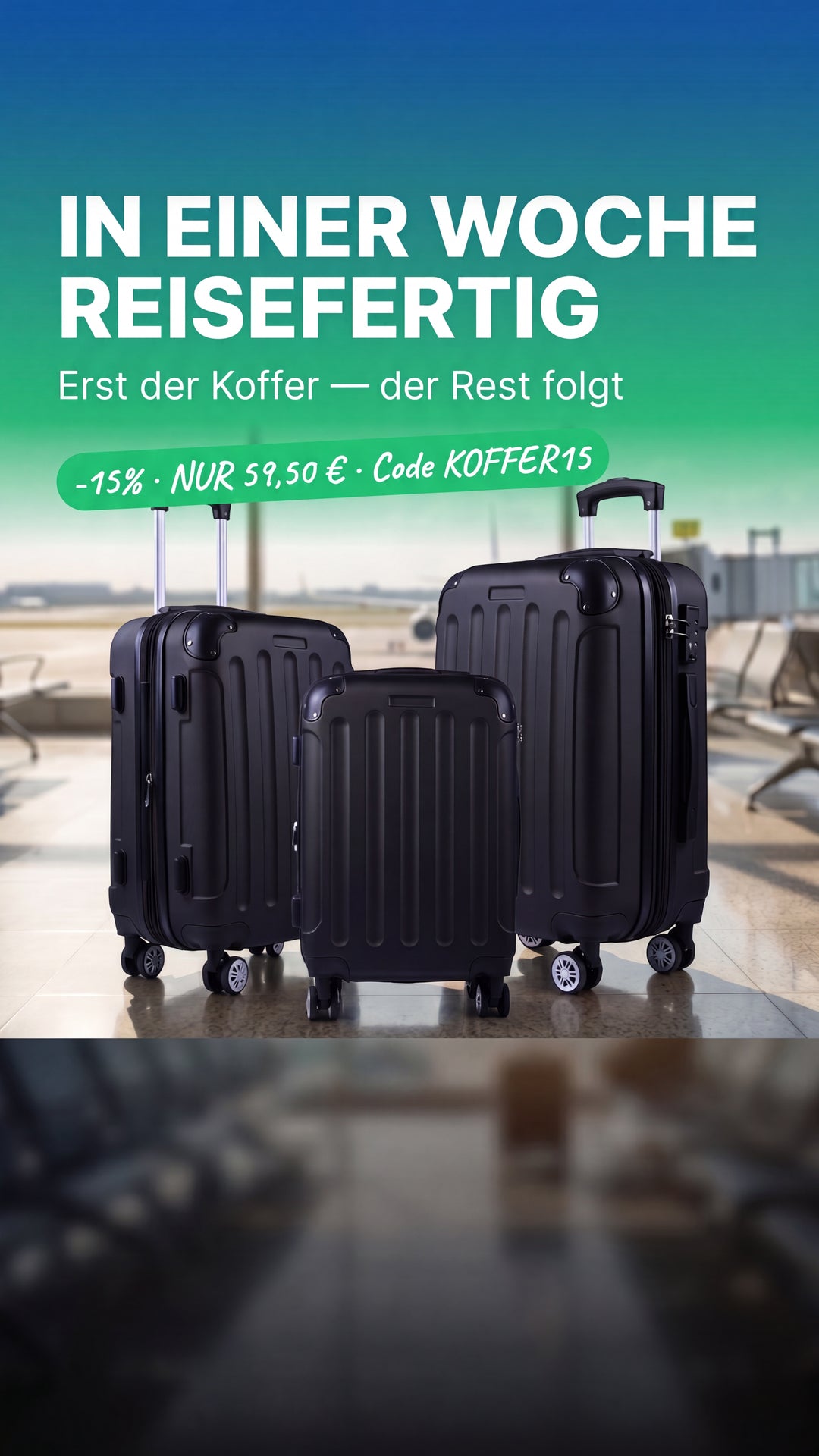 Koffer gepackt