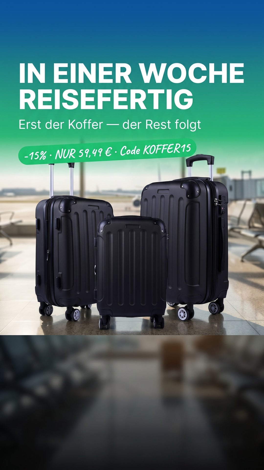 Koffer gepackt