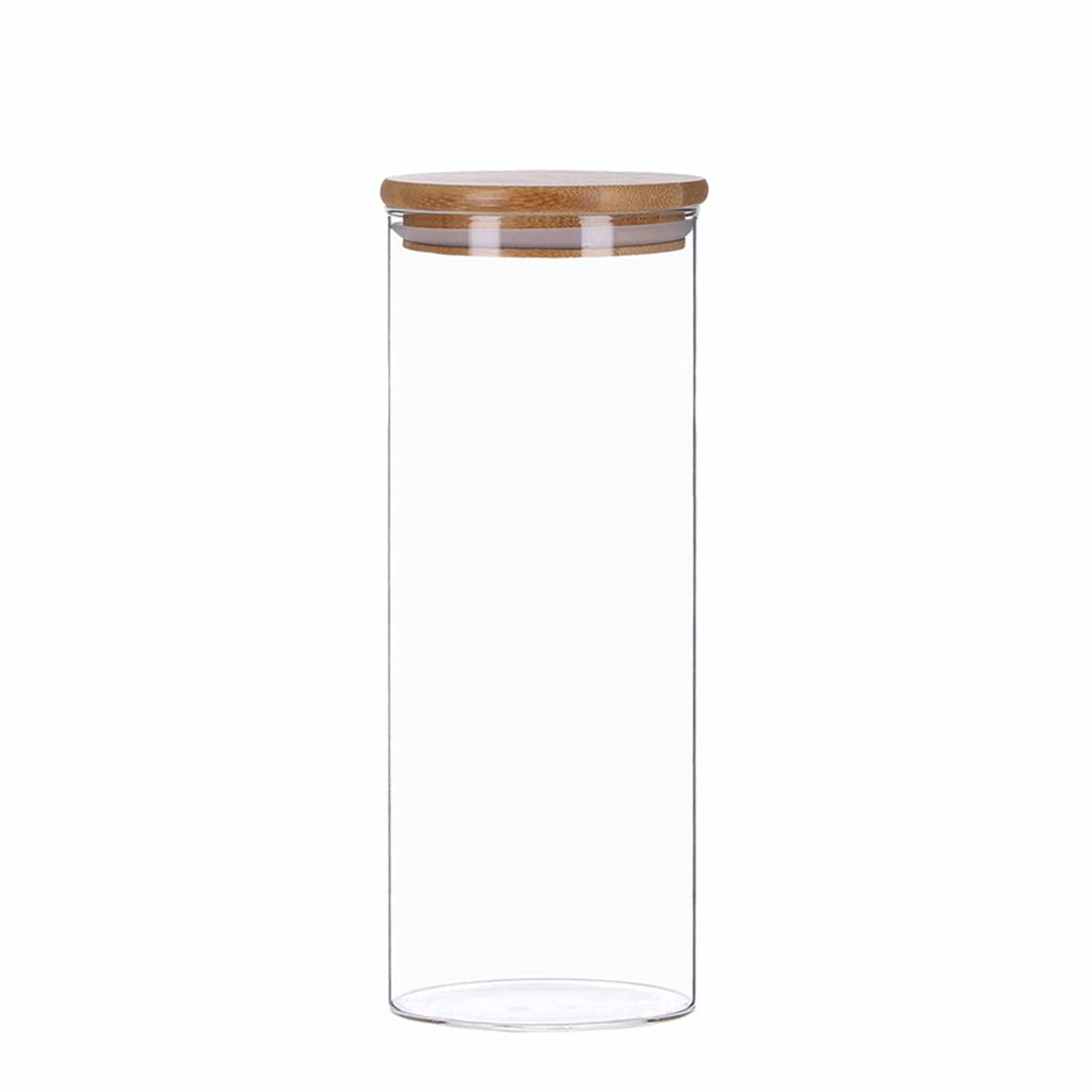Produktbild Vorratsglas - TP Vorratsglas mit Bambus Deckel, Glas Behälter für Lebensmittel, luftdicht, spülmaschinenfest, 1800ml