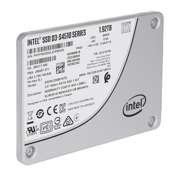 Intel D3-S4510 Series SATA SSD 1,92TB
