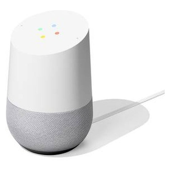 Google Home Sprachgesteuerter Lautsprecher Weiß/Schiefer
