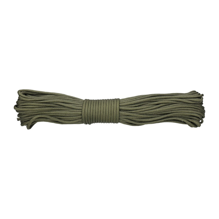 Paracord 550lb Nylon Seil, Abspannseil für Camping Fallschirmschnur reißfest - 4mm, 249 Kg (30 Meter) Grün #182