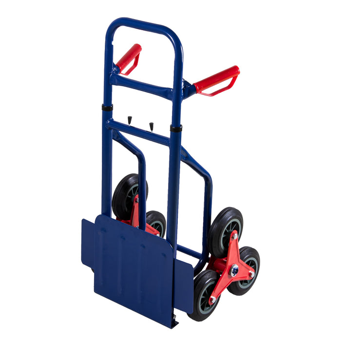 Treppensackkarre Treppensteiger bis 150kg klappbar 3-fach Sternräder aus Hartgummi Stahlrohrrahmen