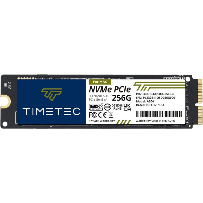 Timetec AS04 int. NVMe PCIe Mac SSD 256GB
