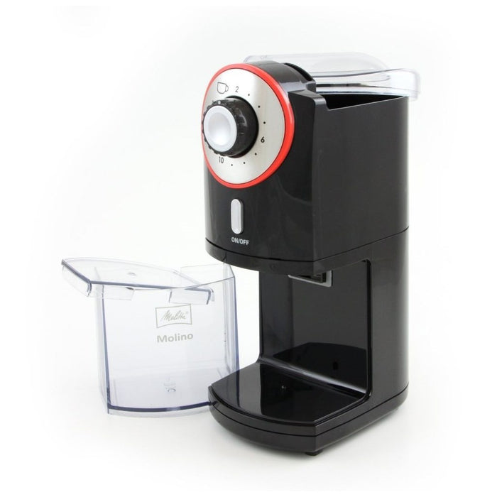 Melitta Molino elektrische Kaffeemühle schwarz/rot