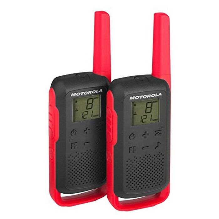 Motorola T62 TALKABOUT PMR-Funkgeräte schwarz/rot