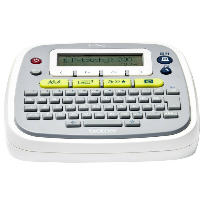 Brother P-touch D200 Beschriftungsgerät grau/weiß