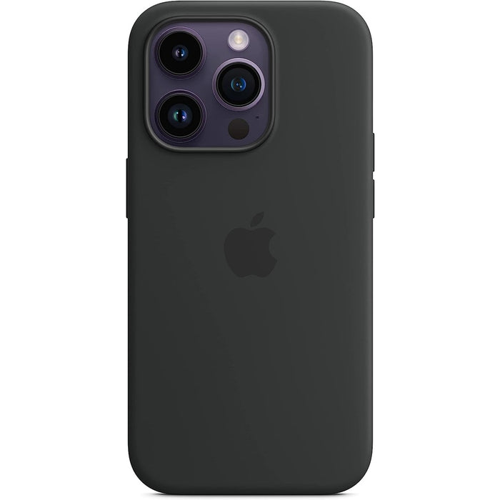 Apple iPhone 14 Pro Silikon Case Midnight mit Magsafe