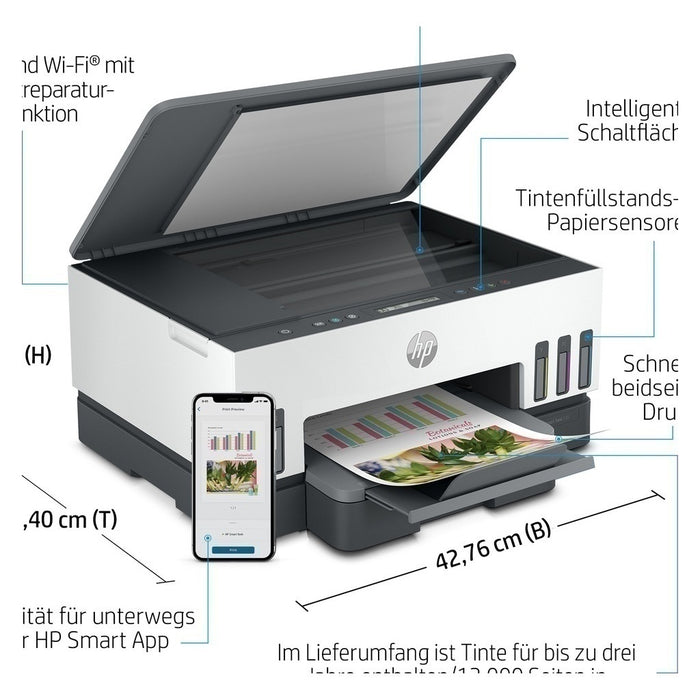 HP Smart Tank 7005 Thermal Inkjet A4 4800 x 1200 DPI 15 Seiten pro Minute WLAN