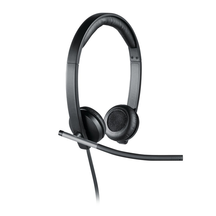 Logitech USB Headset Stereo H650e Kopfhörer Verkabelt Kopfband Büro/Callcenter Schwarz, Silber