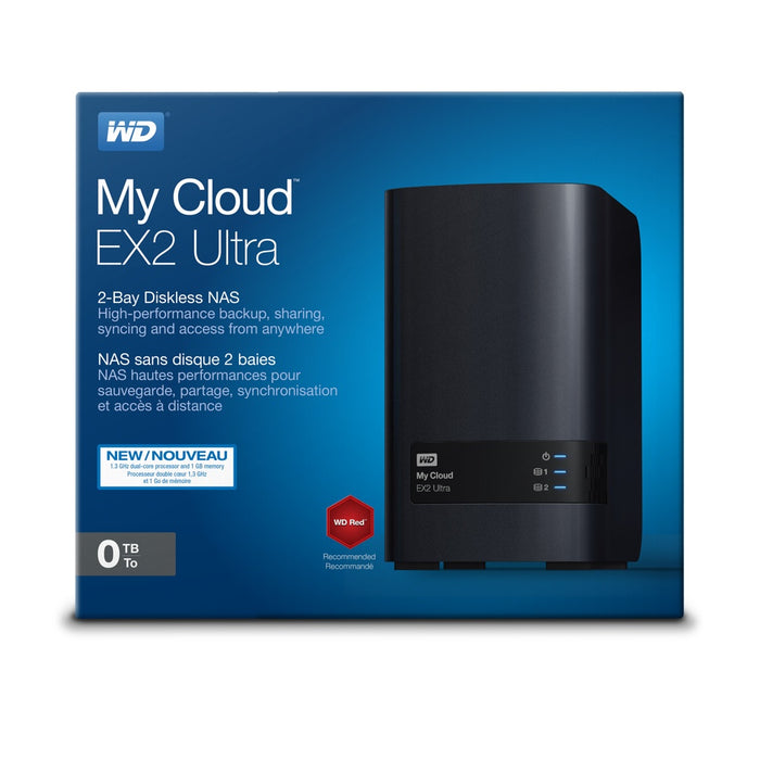 Western Digital My Cloud EX2 Ultra NAS Desktop Eingebauter Ethernet-Anschluss Schwarz Armada 385