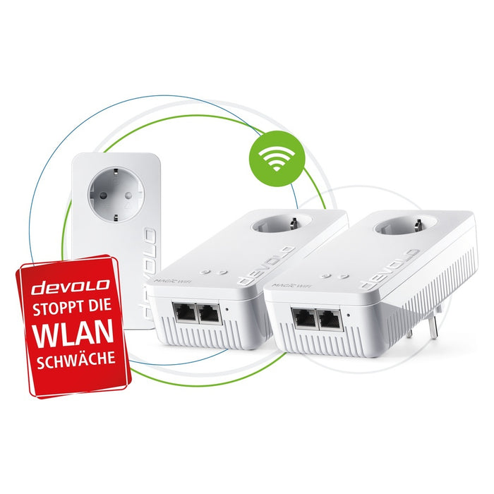 devolo MAGIC 2 WiFi next Multiroom Kit 2400 Mbit/s Eingebauter Ethernet-Anschluss WLAN Weiß 3
