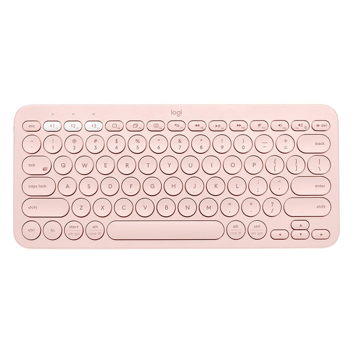 Logitech K380 Multi-Device Tastatur Bluetooth QWERTZ Deutsch Pink