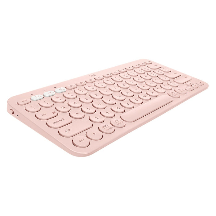 Logitech K380 Multi-Device Tastatur Bluetooth QWERTZ Deutsch Pink