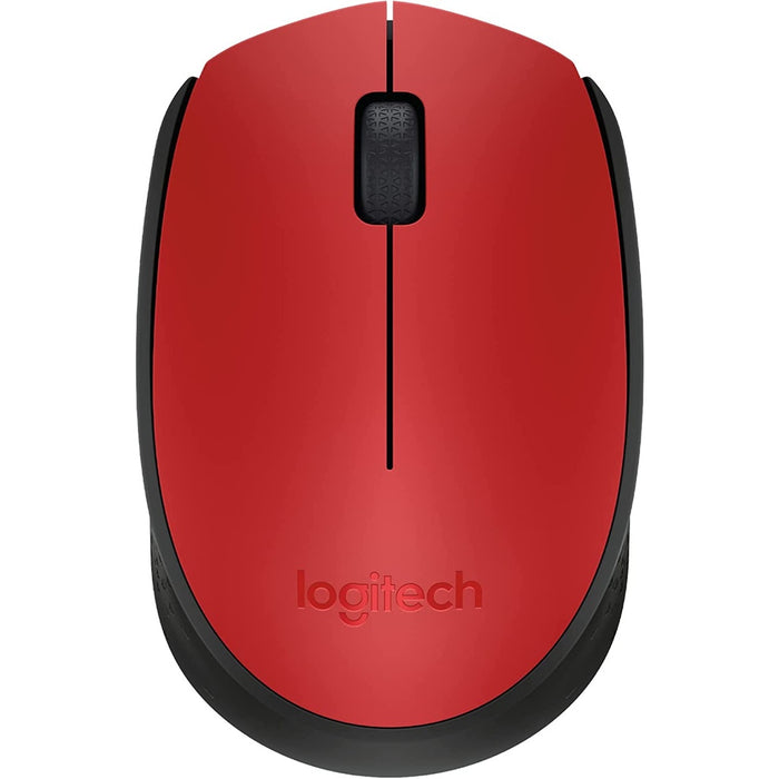 Logitech M171 Kabellose Maus Rot / schwarz Wireless Mouse