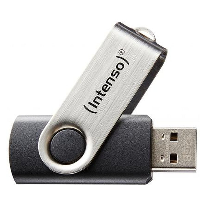 Intenso Basic Line USB-Stick 64 GB USB Typ-A 2.0 Schwarz, Silber