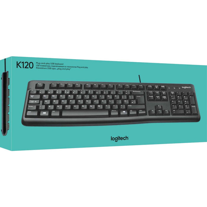 Logitech Tastatur USB LOGITECH K120 sw