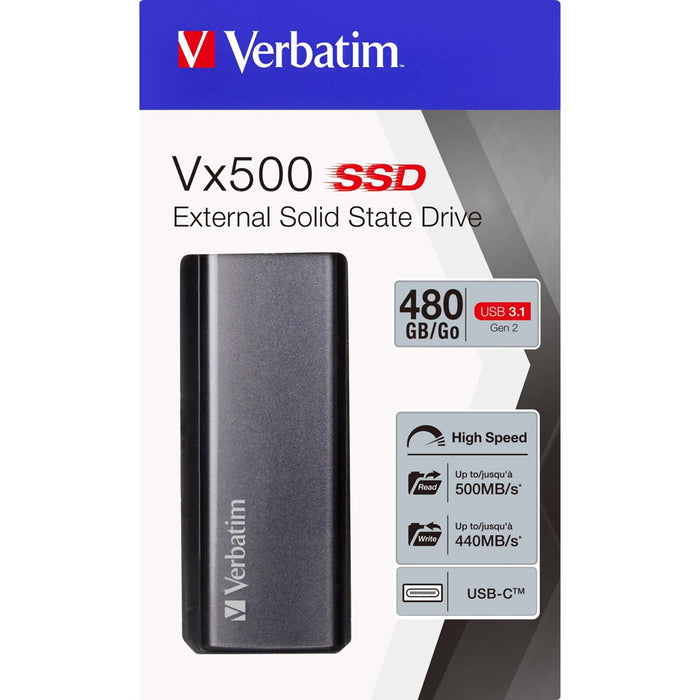 Verbatim SSD Extern 480GB USB3.1 4,57 cm(1,8Z) VERBATIM 47443